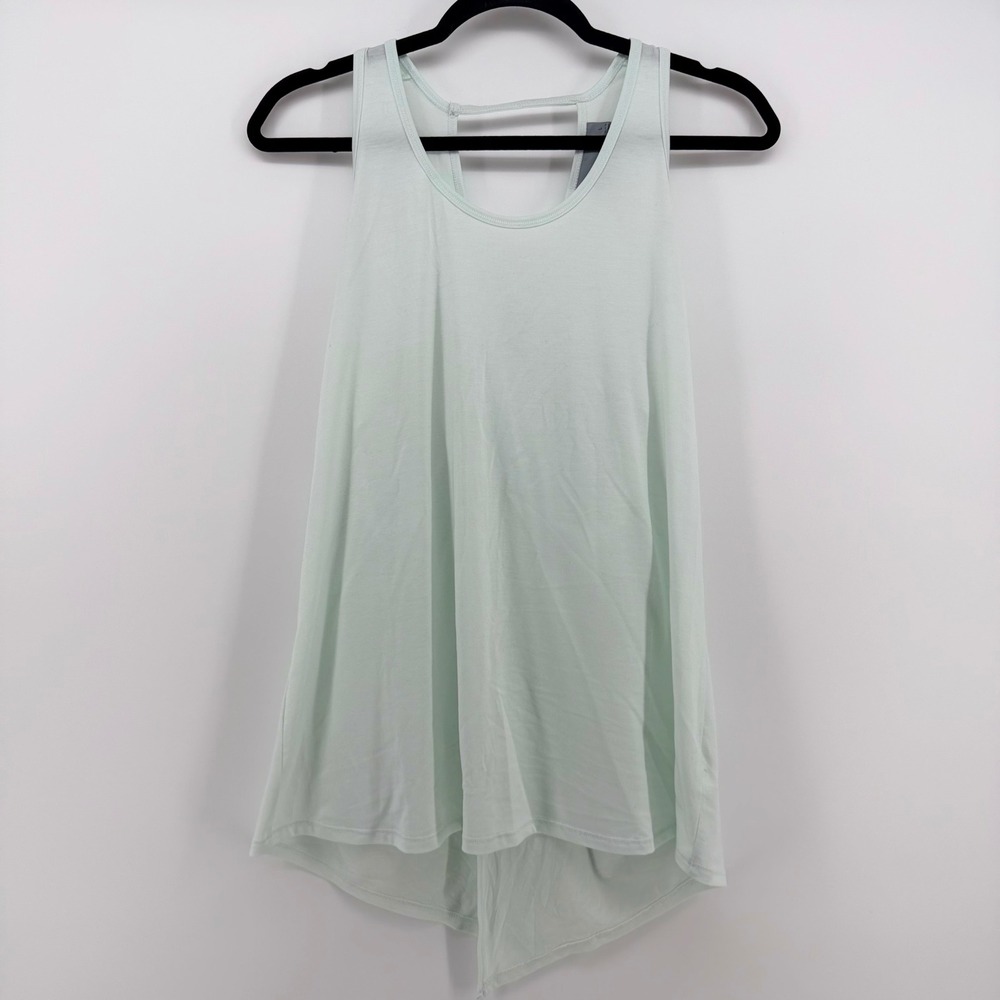 Athleta Open Back Tank Top‎ Womens L Mint Green Athleisure Yoga Workout Top
